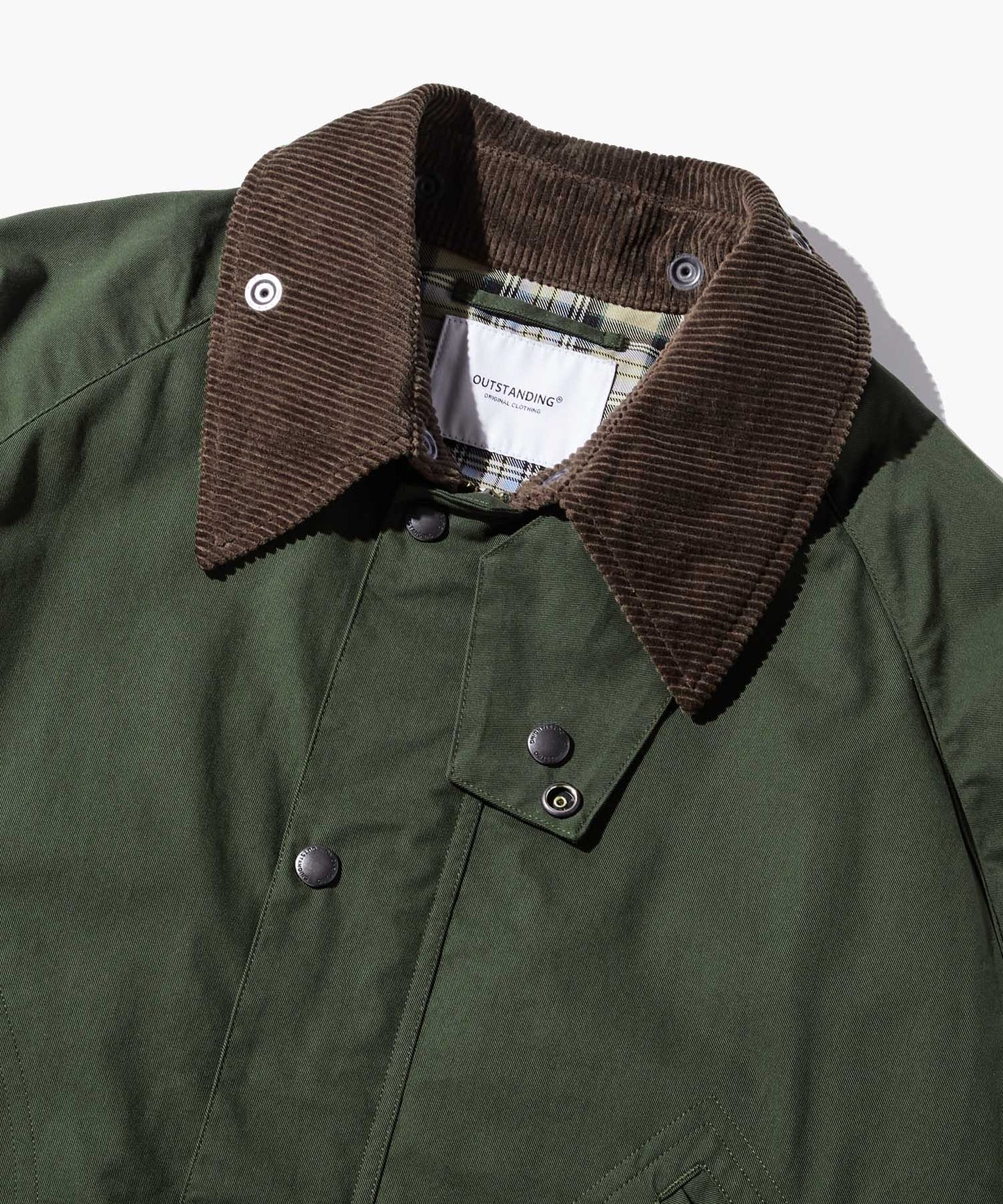 Outstanding & Co. Corduroy Collar Hunting Jacket - Olive