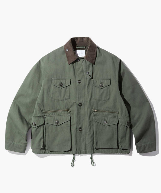 Outstanding & Co. Corduroy Collar Fishing Jacket - Olive