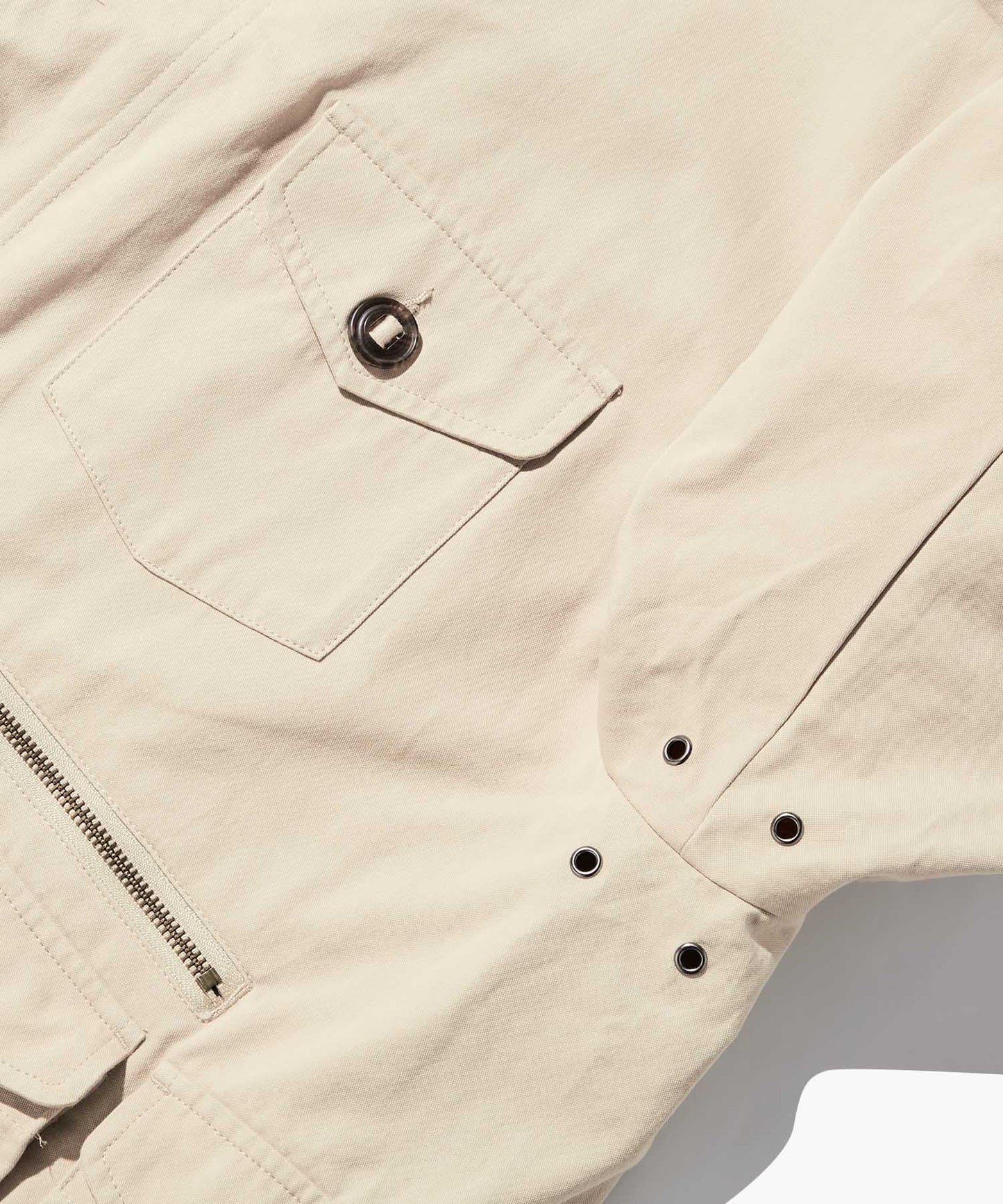 Outstanding & Co. Corduroy Collar Fishing Jacket - Beige