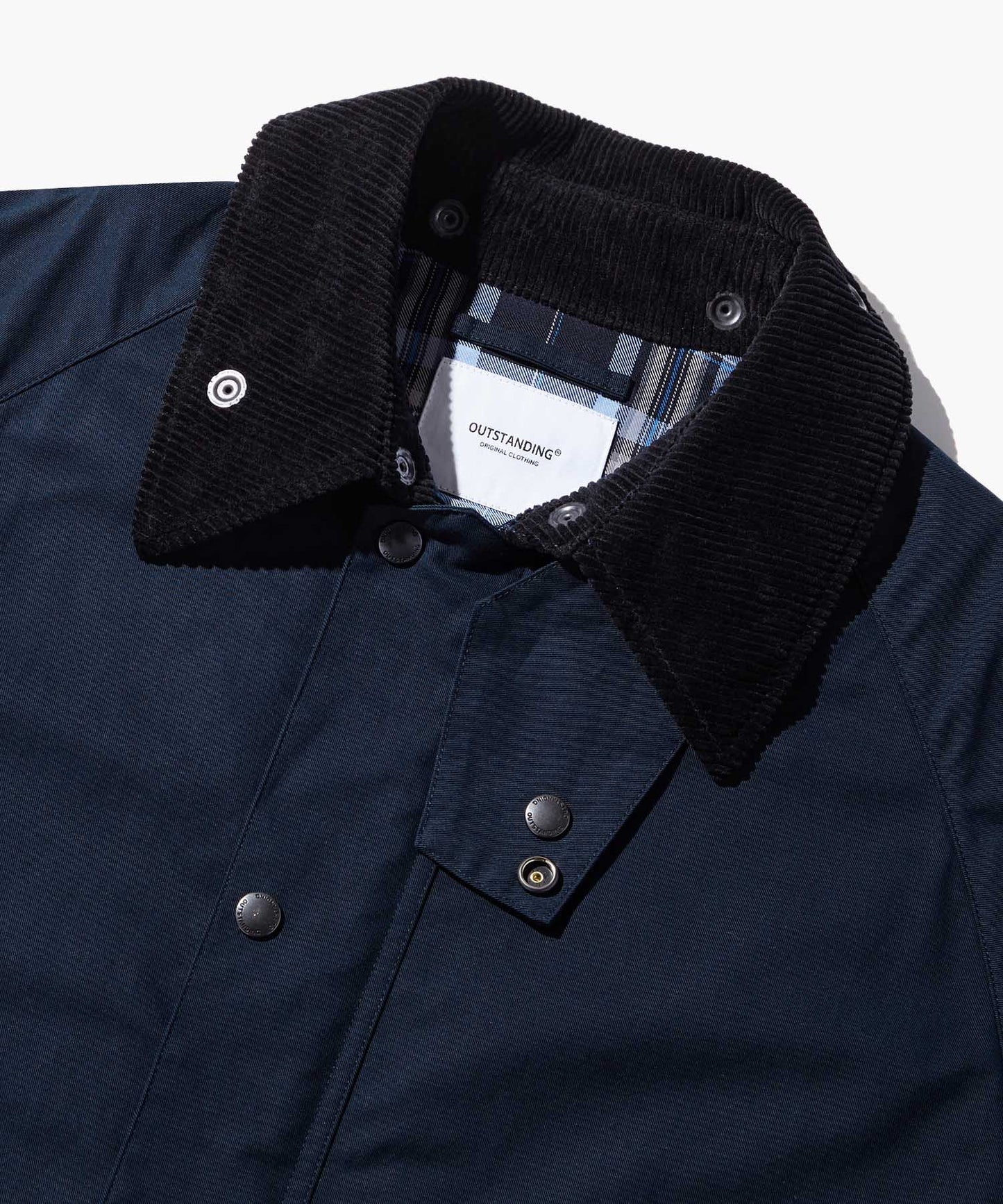 Outstanding & Co. Corduroy Collar Hunting Jacket - Navy