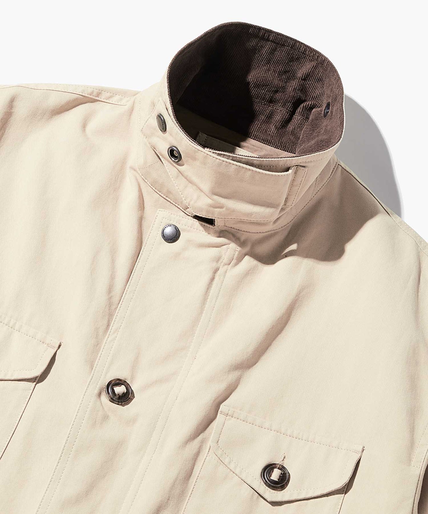 Outstanding & Co. Corduroy Collar Fishing Jacket - Beige