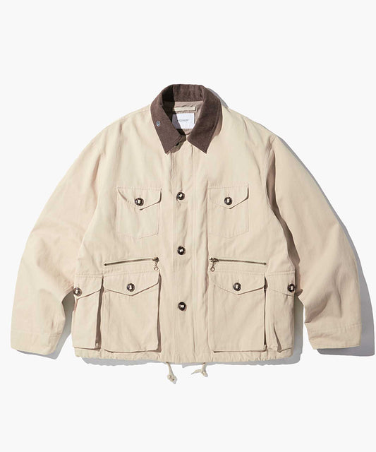 Outstanding & Co. Corduroy Collar Fishing Jacket - Beige