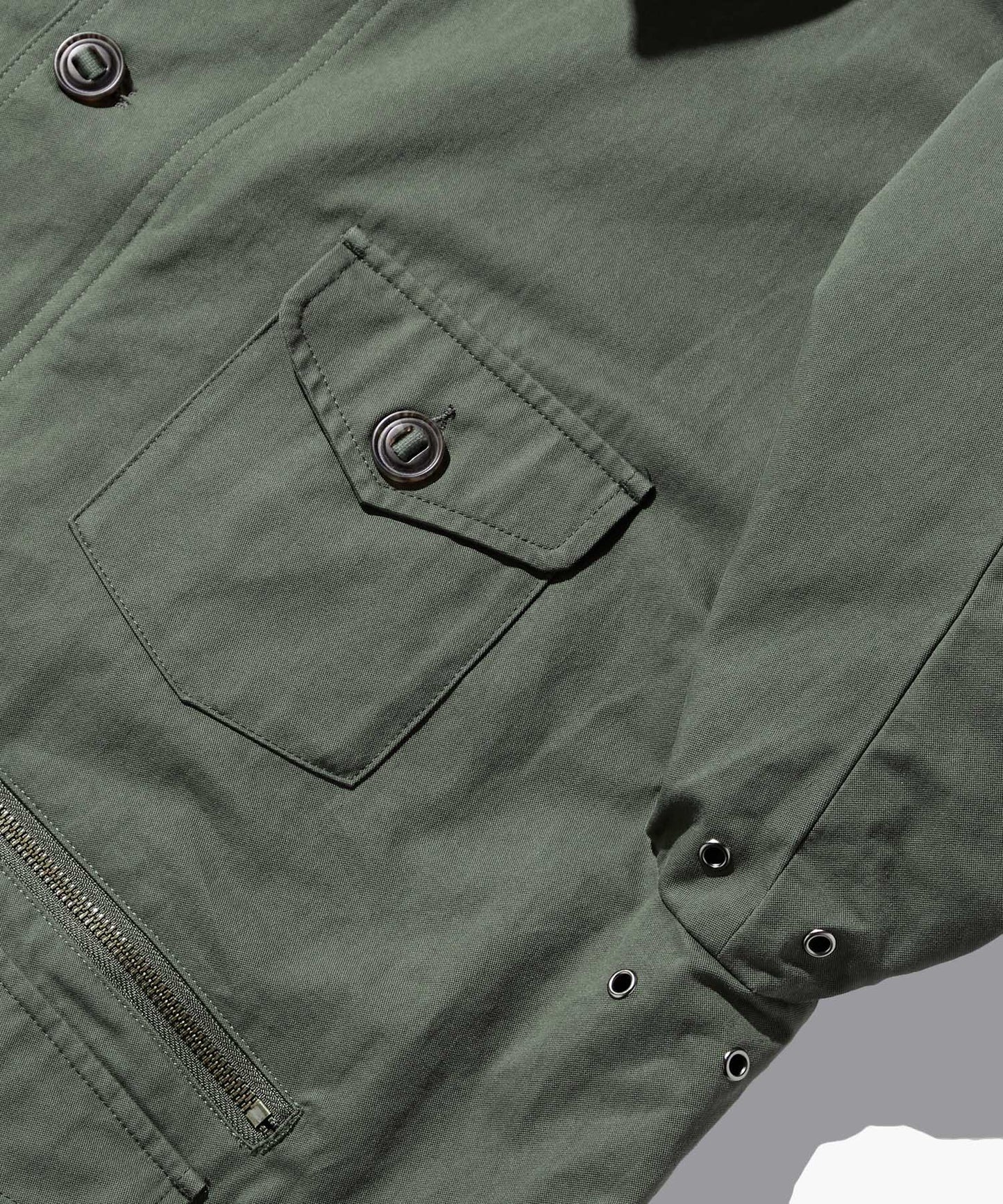 Outstanding & Co. Corduroy Collar Fishing Jacket - Olive