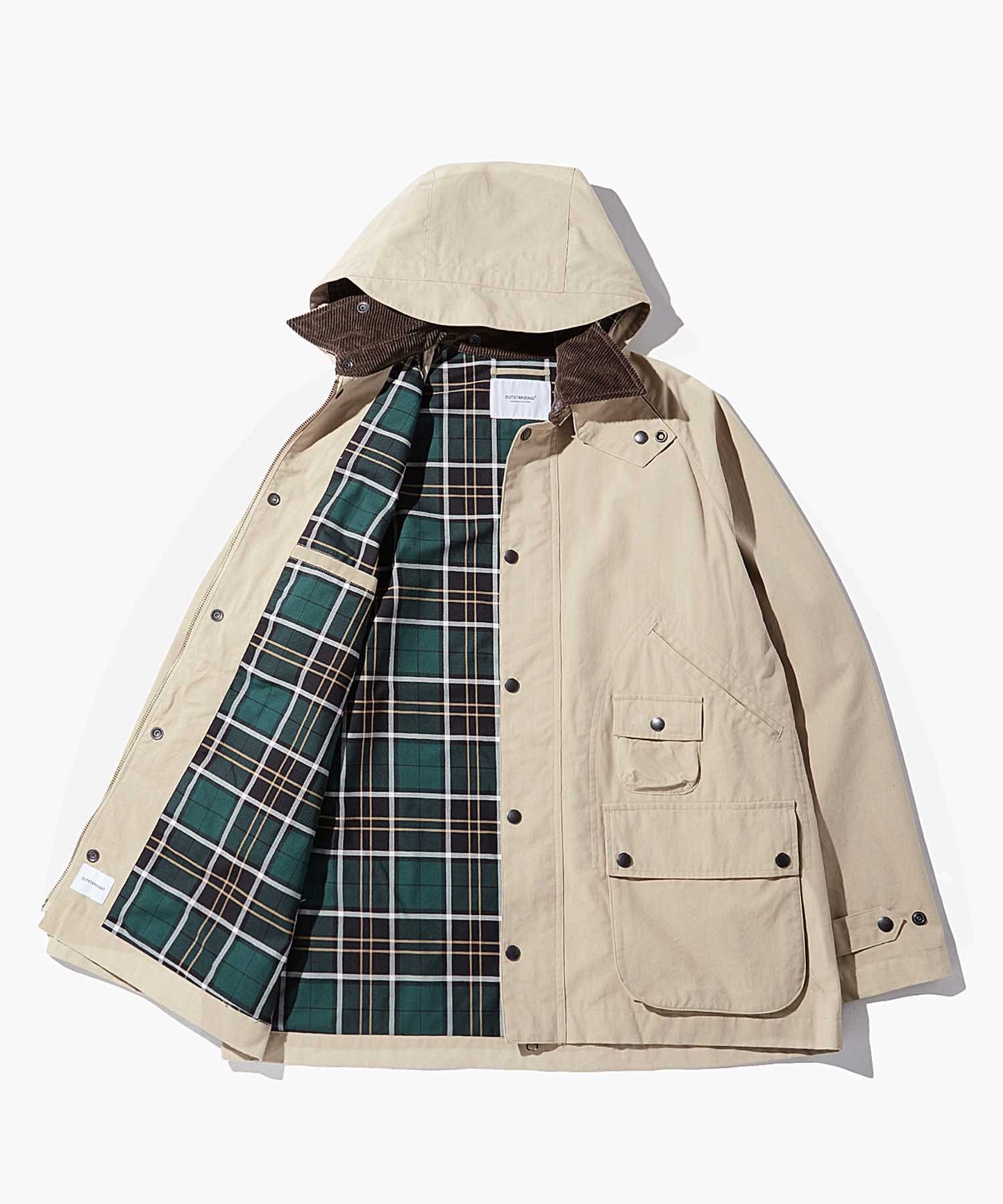 Outstanding & Co. Corduroy Collar Hunting Jacket - Biege