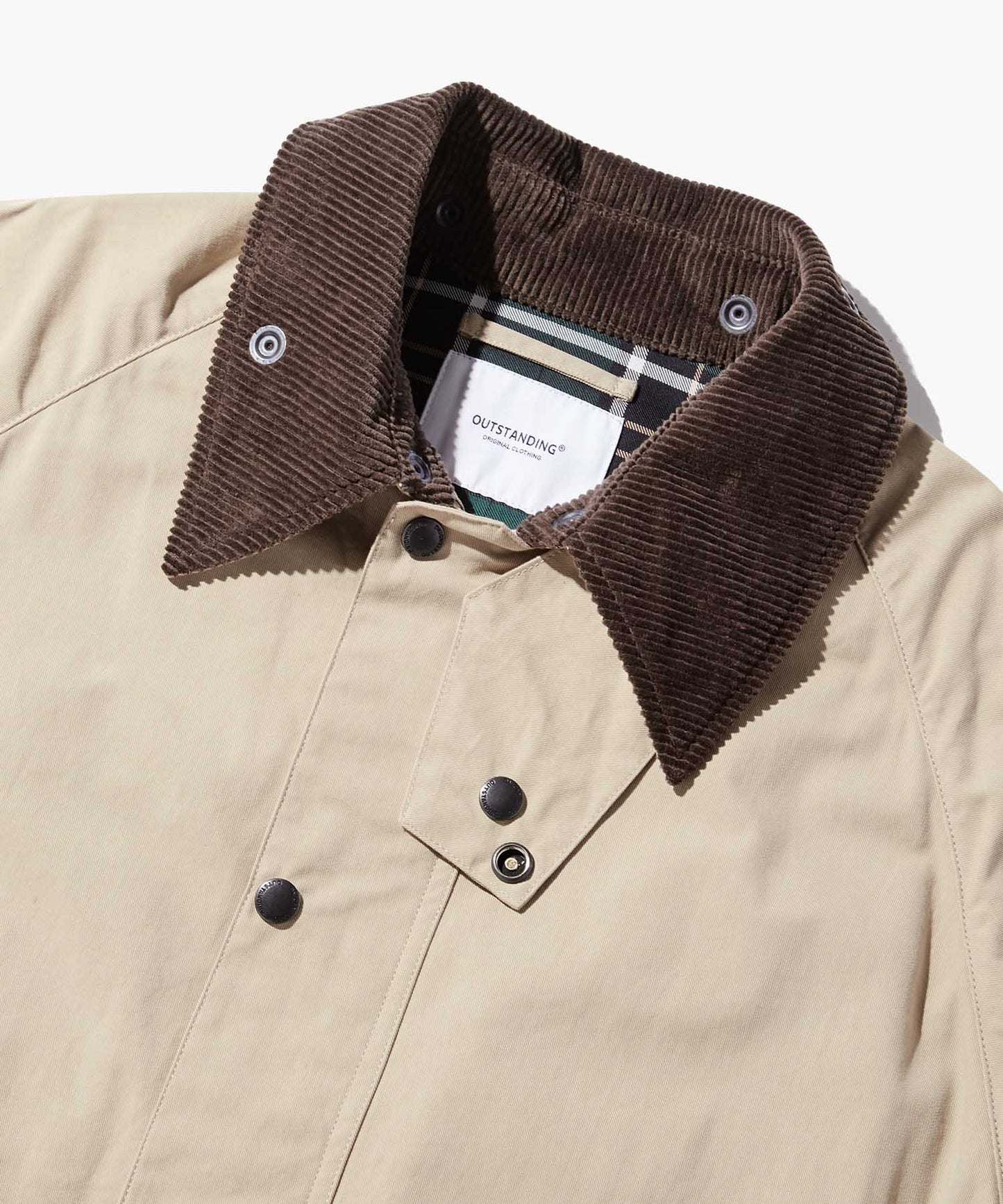 Outstanding & Co. Corduroy Collar Hunting Jacket - Biege