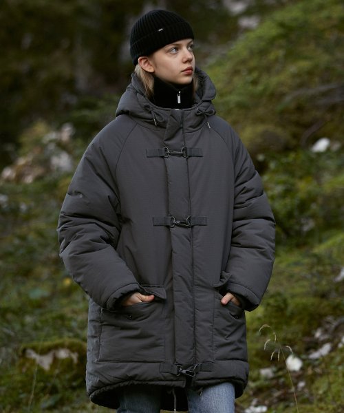 Fluke Dual-Layer Clip Long Parka - Grey