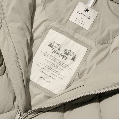 Snow Peak Diamond Stitched Quilted Jacket - Beige