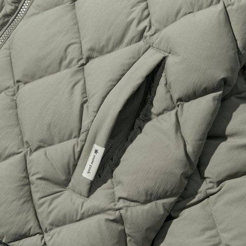 Snow Peak Diamond Stitched Quilted Jacket - Olive