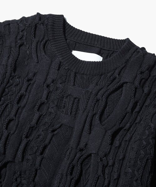 Outstanding & Co Vintage Cable Knit - Black