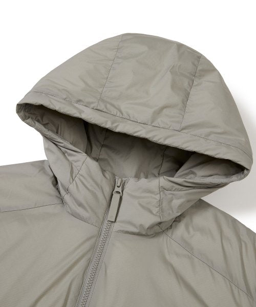 Snow Peak Landpro Hooded Goose Down Jacket - Grey Beige