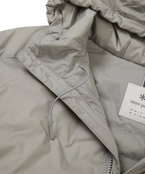 Snow Peak Landpro Hooded Goose Down Jacket - Grey Beige